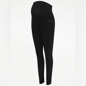 Paige Vertugo Ankle Maternity Coated Black Jeans